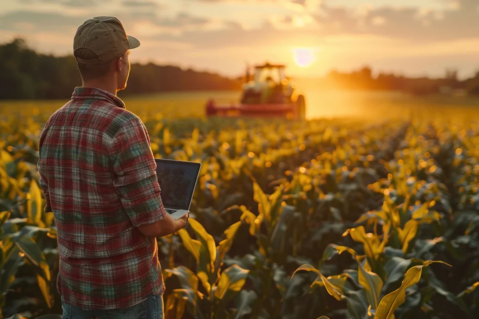 Corn producer using the break even calculator on their new crop.