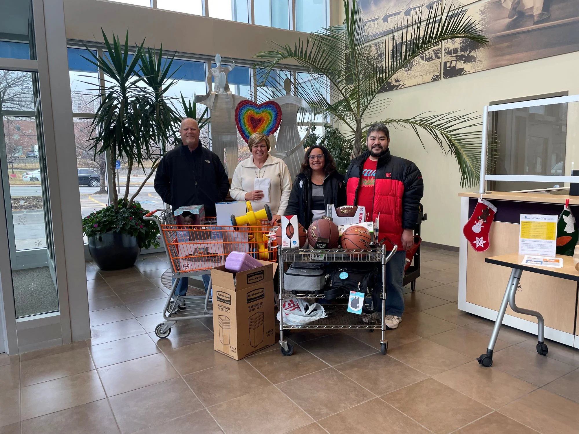 Viterra group donating items to a local charity. Viterra group donating items to a local charity.